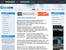 Tablet Screenshot of bloglisting.net
